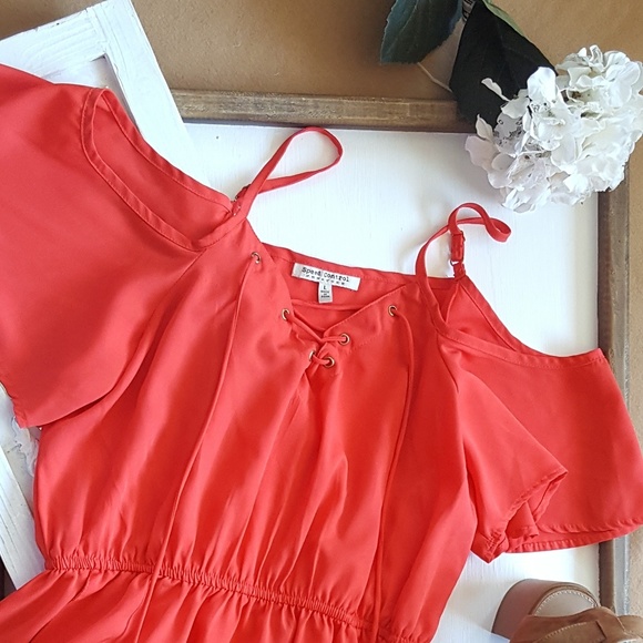 🌺Bright Red off the shoulder dress - Picture 3 of 6